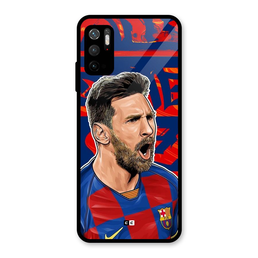 Roaring Soccer Star Metal Back Case for Redmi Note 10T 5G