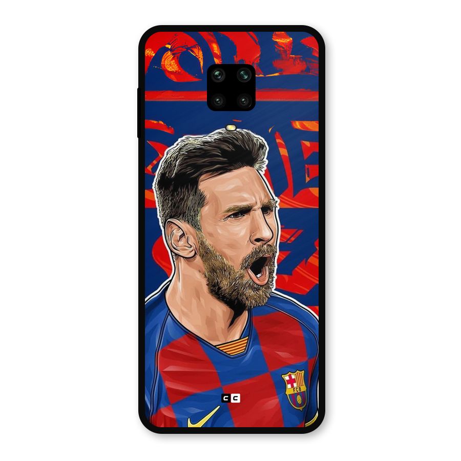 Roaring Soccer Star Metal Back Case for Redmi Note 10 Lite