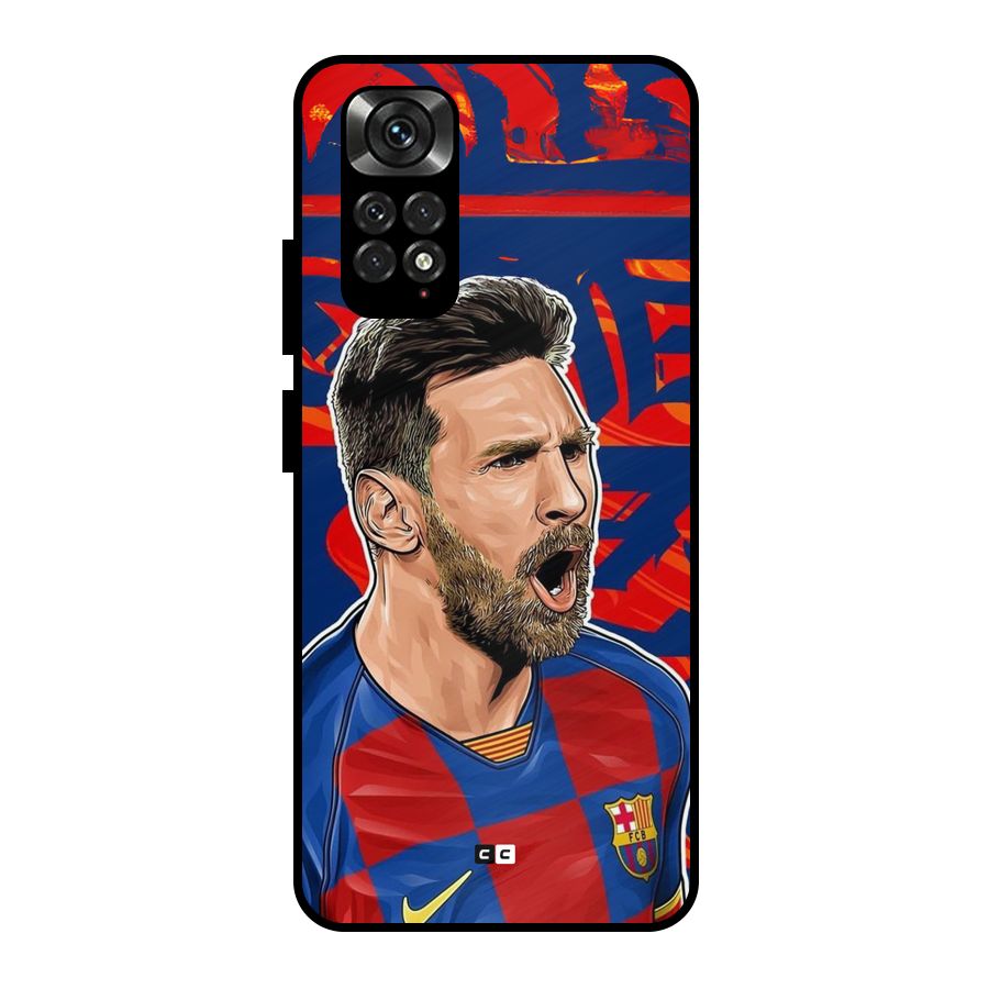Roaring Soccer Star Metal Back Case for Redmi Note 11 Pro Plus 5G