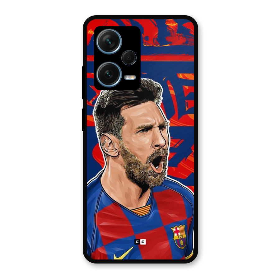 Roaring Soccer Star Metal Back Case for Redmi Note 12 Pro Plus 5G