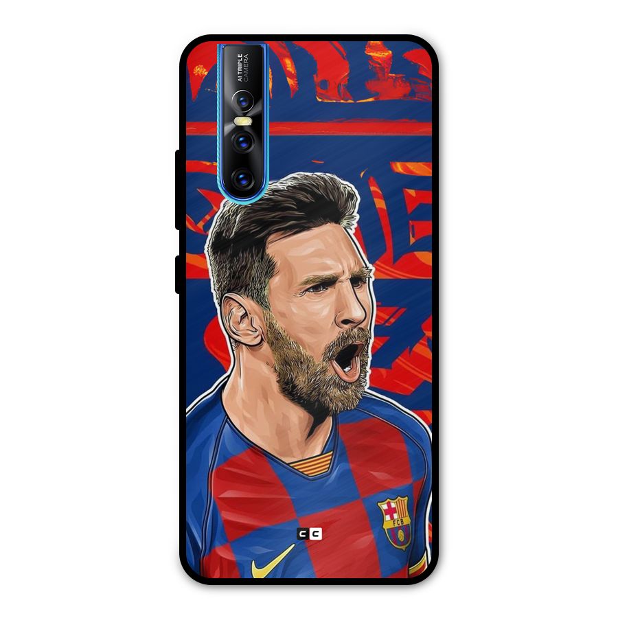 Roaring Soccer Star Metal Back Case for Vivo V15 Pro
