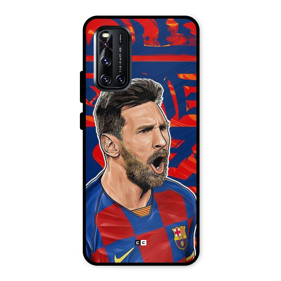 Roaring Soccer Star Metal Back Case for Vivo V19