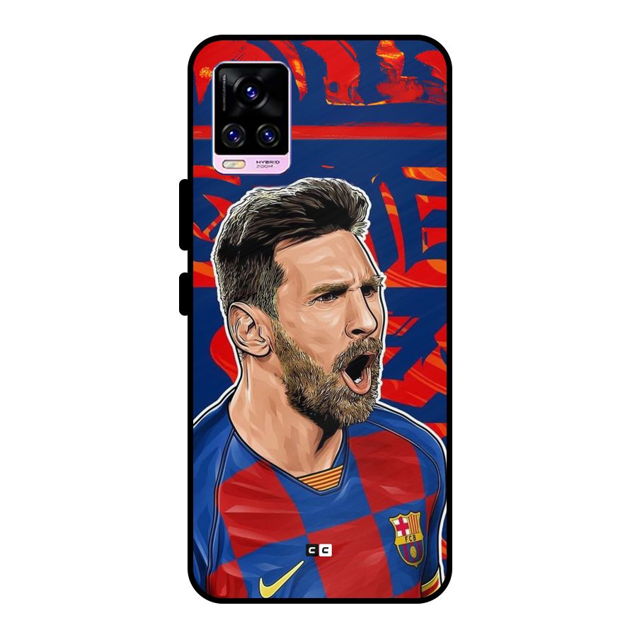 Roaring Soccer Star Metal Back Case for Vivo V20 Pro