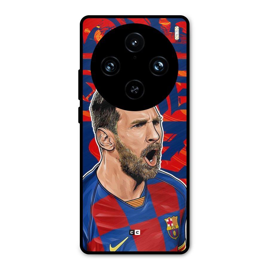 Roaring Soccer Star Metal Back Case for Vivo X100 Pro