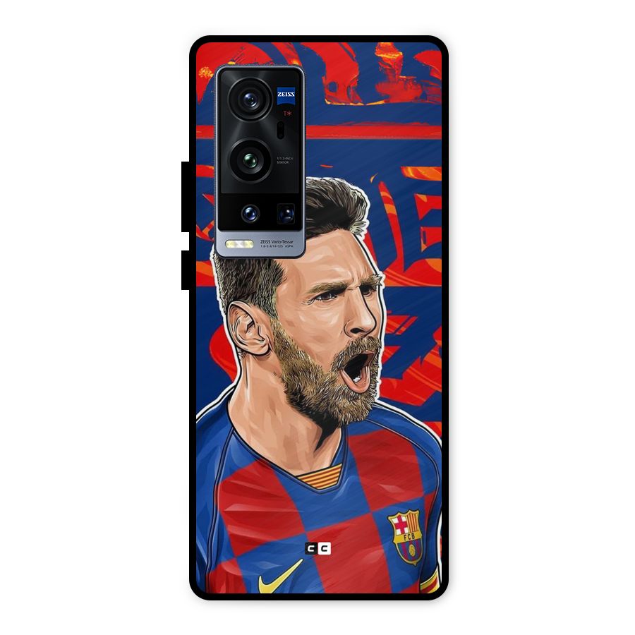 Roaring Soccer Star Metal Back Case for Vivo X60 Pro Plus