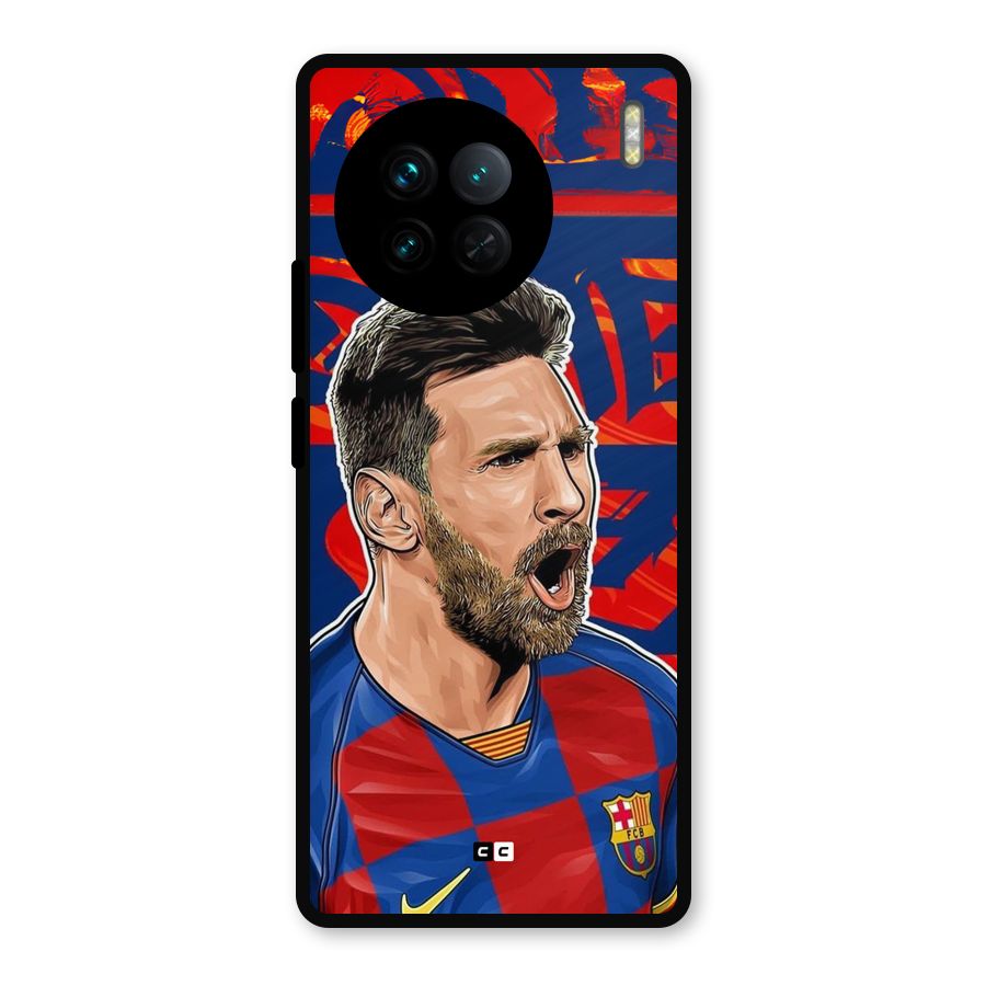 Roaring Soccer Star Metal Back Case for Vivo X90