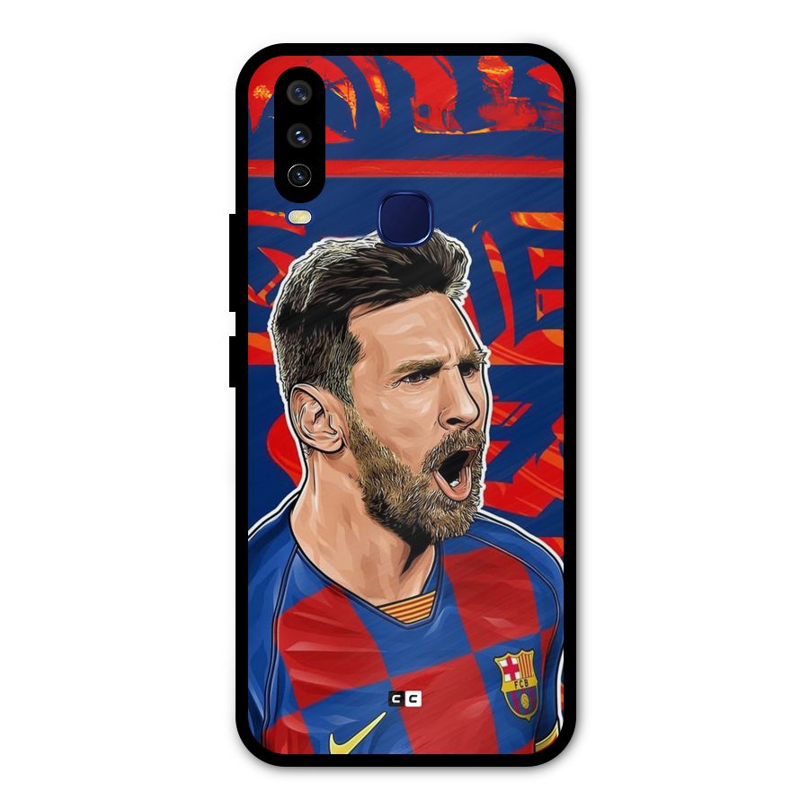 Roaring Soccer Star Metal Back Case for Vivo Y12