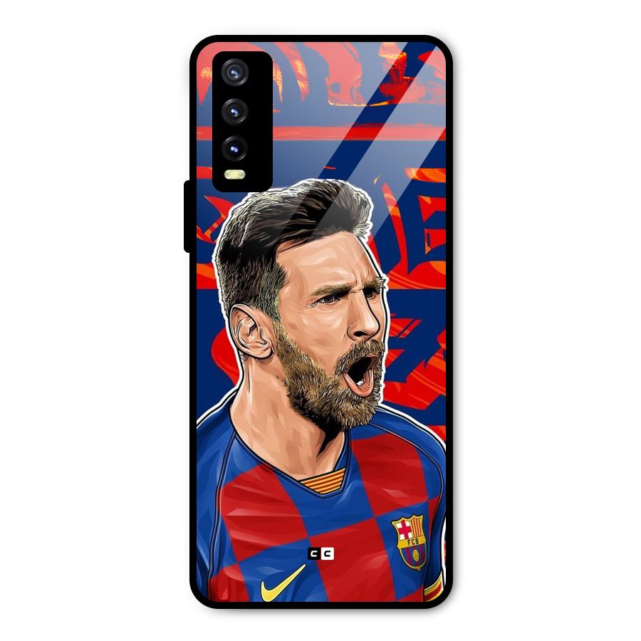 Roaring Soccer Star Metal Back Case for Vivo Y20