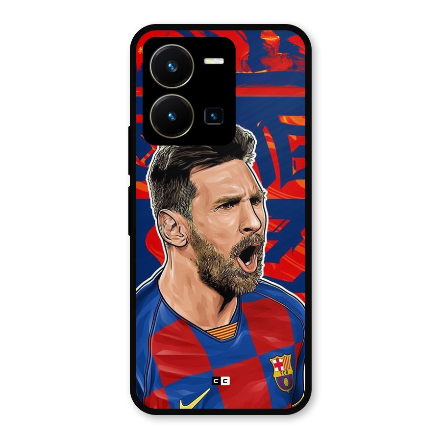 Roaring Soccer Star Metal Back Case for Vivo Y35