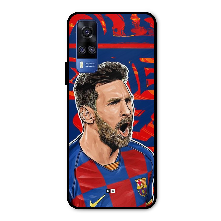 Roaring Soccer Star Metal Back Case for Vivo Y51A