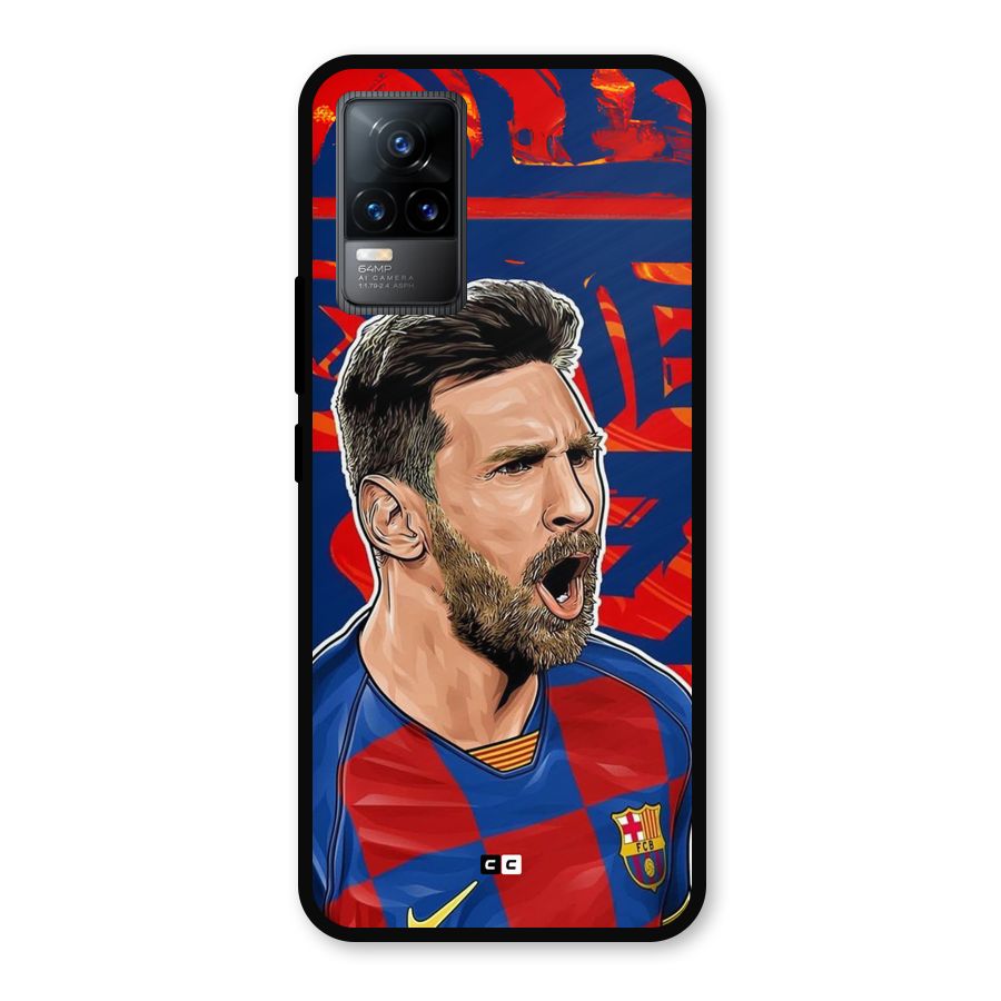 Roaring Soccer Star Metal Back Case for Vivo Y73