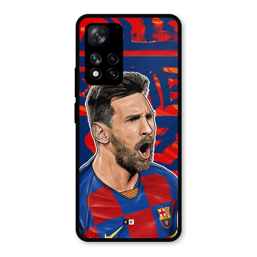 Roaring Soccer Star Metal Back Case for Xiaomi 11i 5G