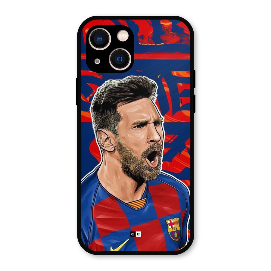 Roaring Soccer Star Metal Back Case for iPhone 13
