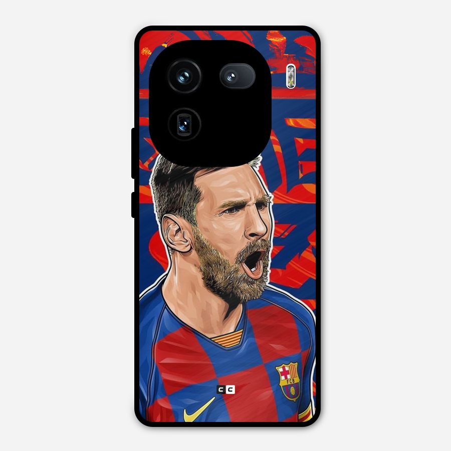 Roaring Soccer Star Metal Back Case for iQOO 12