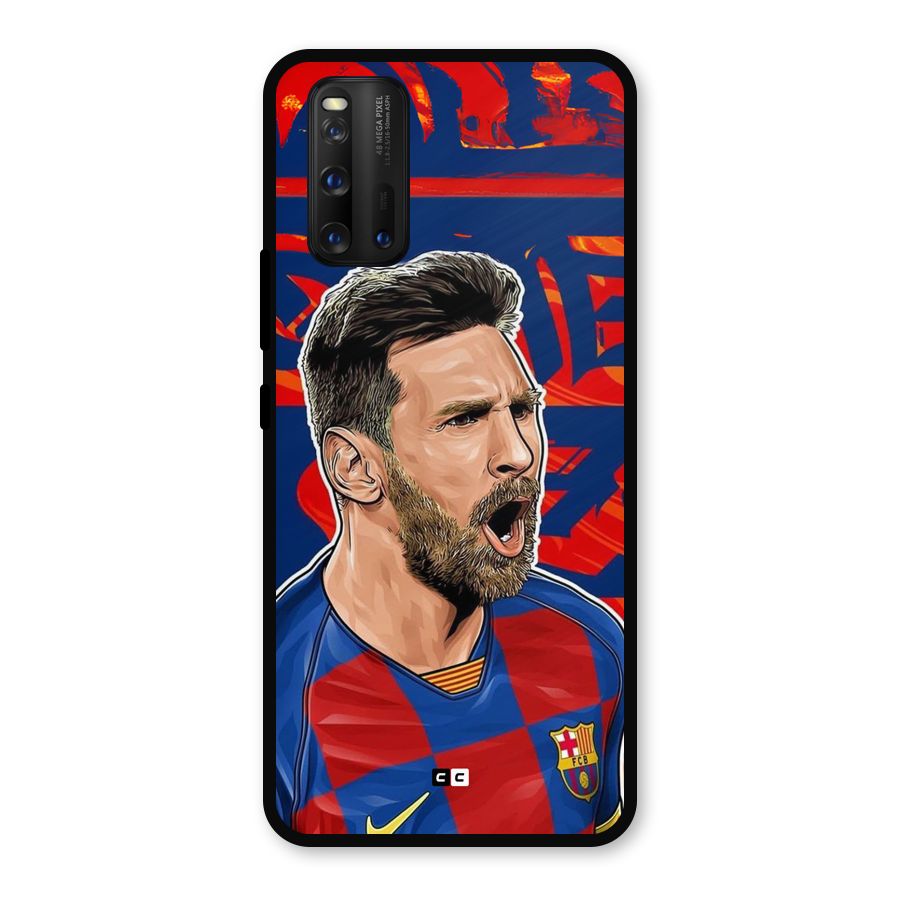 Roaring Soccer Star Metal Back Case for iQOO 3