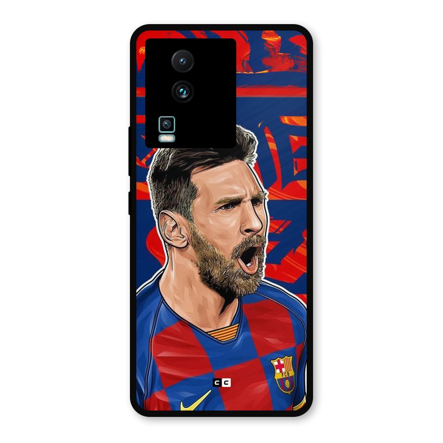 Roaring Soccer Star Metal Back Case for iQOO Neo 7 Pro