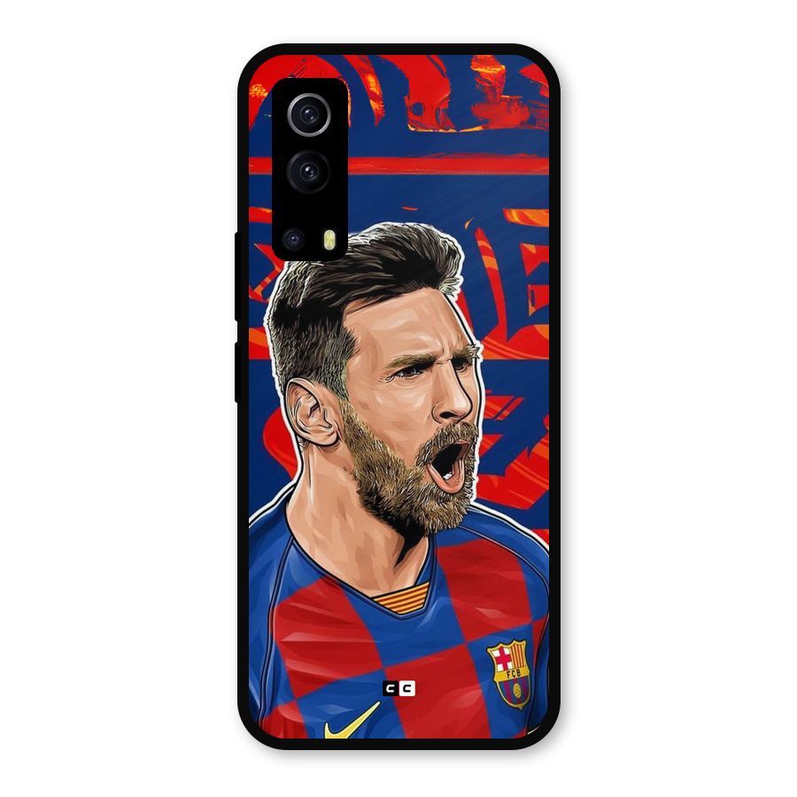 Roaring Soccer Star Metal Back Case for iQOO Z3