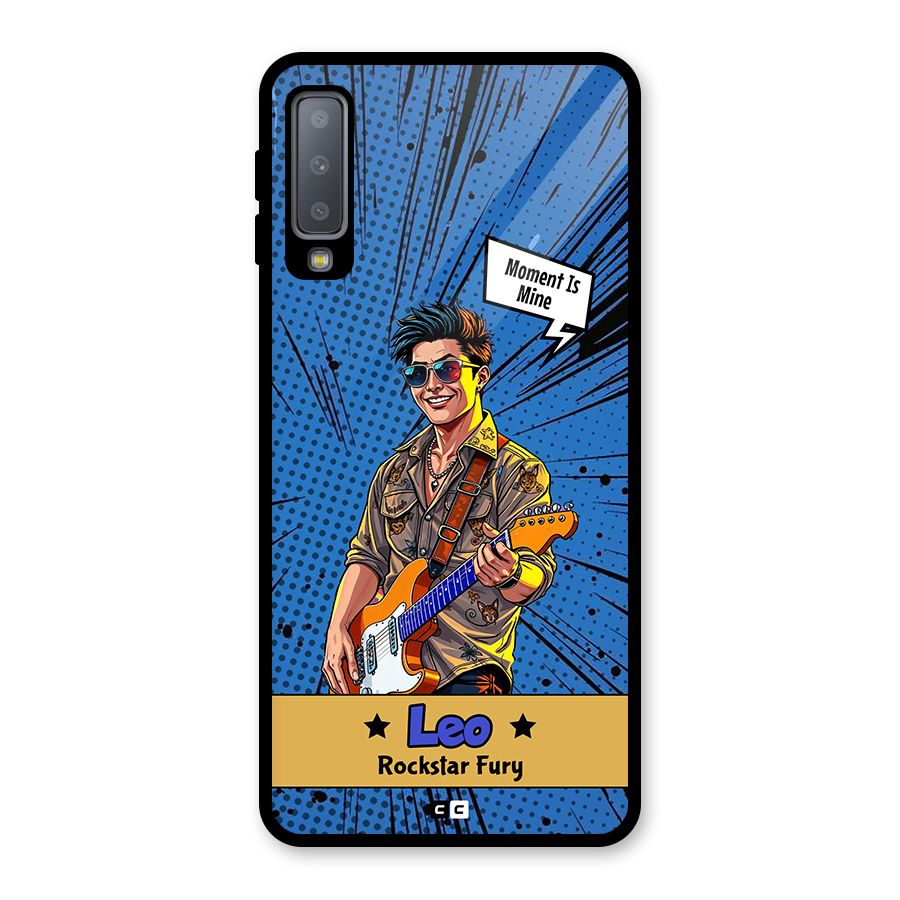 Rockstar Leo Glass Back Case for Galaxy A7 (2018)