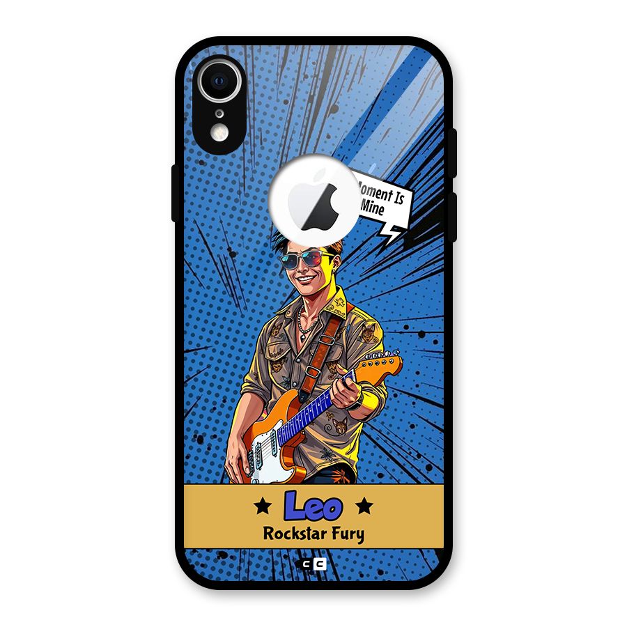Rockstar Leo Glass Back Case for iPhone XR Logo Cut