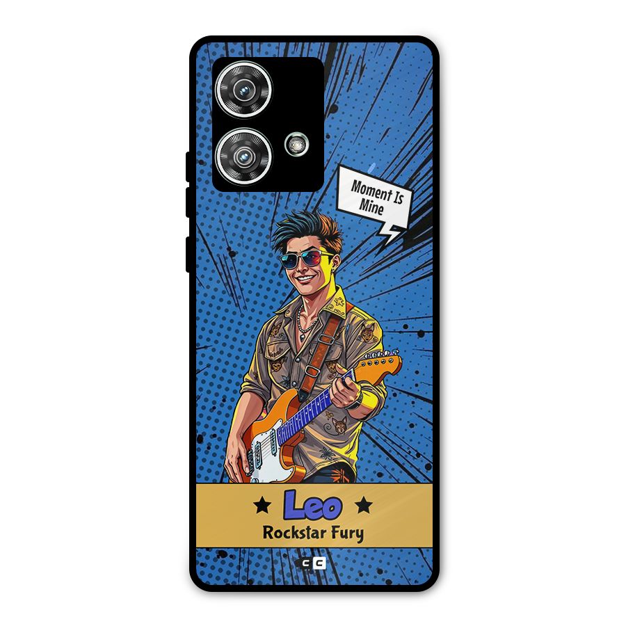 Rockstar Leo Metal Back Case for Motorola Edge 40 Neo