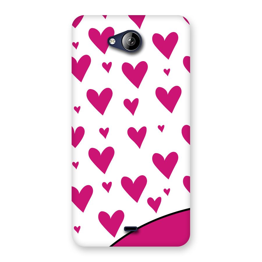 Romantic Couples with Hearts Back Case for Canvas Play Q355