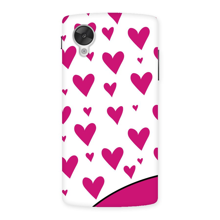 Romantic Couples with Hearts Back Case for Google Nexsus 5
