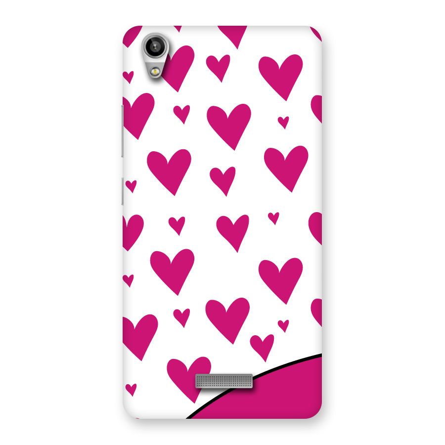 Romantic Couples with Hearts Back Case for Lava-Pixel-V1