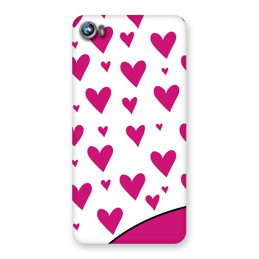 Romantic Couples with Hearts Back Case for Micromax Canvas Fire 4 A107