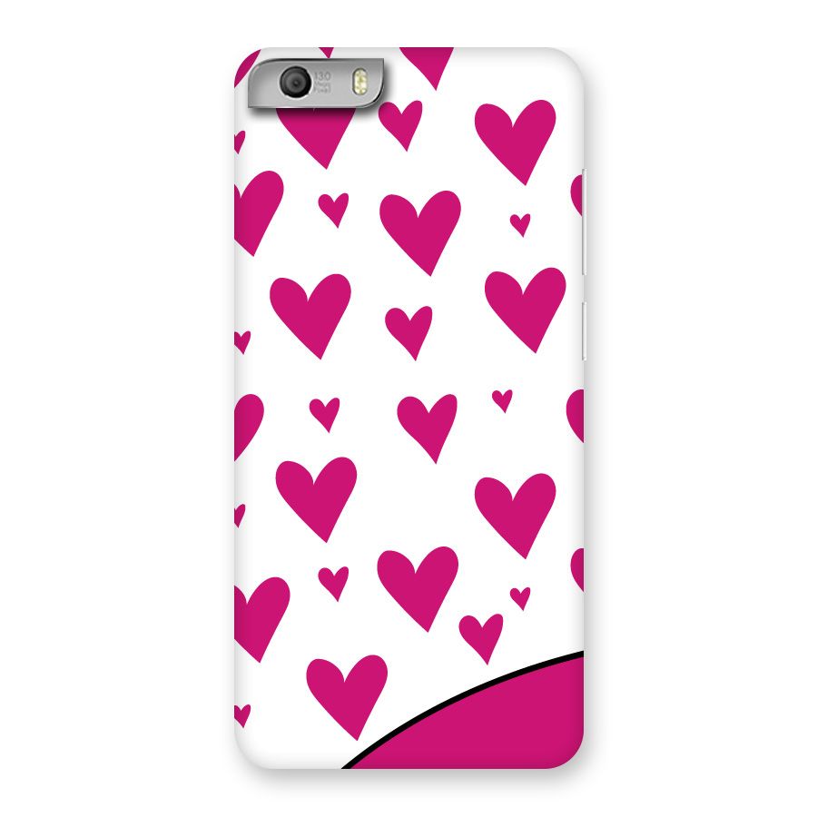 Romantic Couples with Hearts Back Case for Micromax Canvas Knight 2