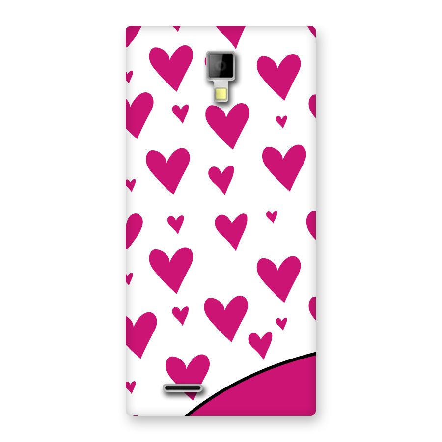 Romantic Couples with Hearts Back Case for Micromax Canvas Xpress A99