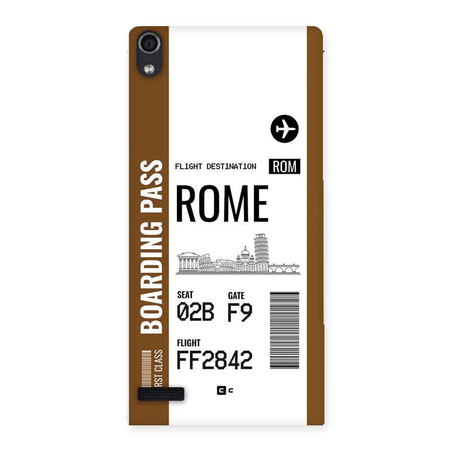 Rome Boarding Pass Back Case for Ascend P6