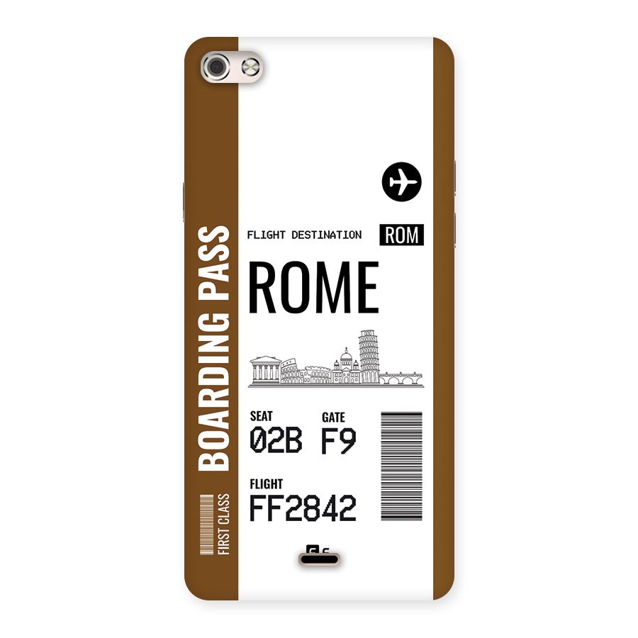 Rome Boarding Pass Back Case for Canvas Silver 5
