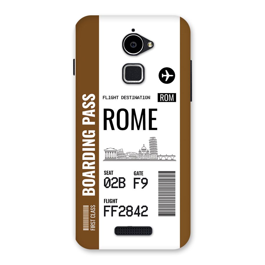 Rome Boarding Pass Back Case for Coolpad Note 3 Lite