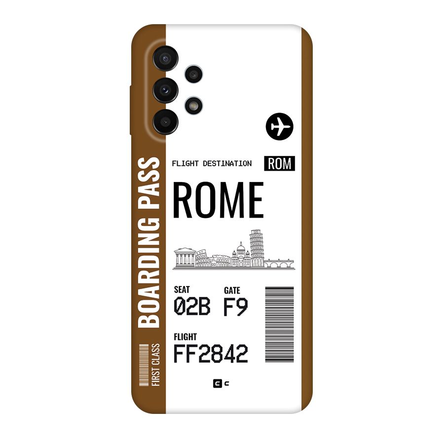 Rome Boarding Pass Back Case for Galaxy A23