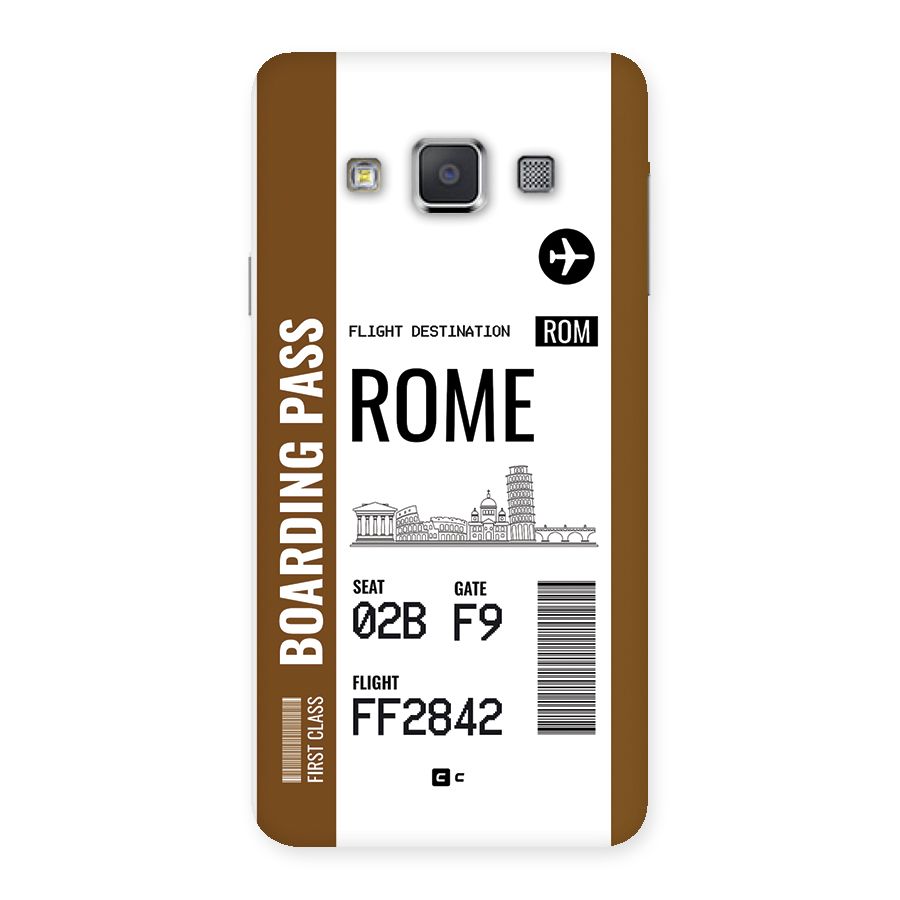 Rome Boarding Pass Back Case for Galaxy A3