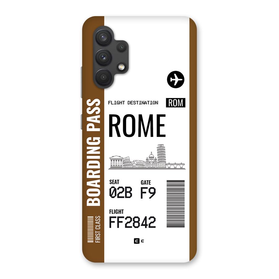 Rome Boarding Pass Back Case for Galaxy A32