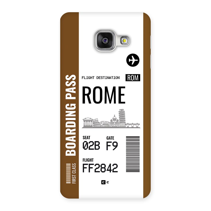 Rome Boarding Pass Back Case for Galaxy A3 (2016)