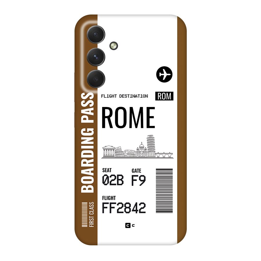 Rome Boarding Pass Back Case for Galaxy A54
