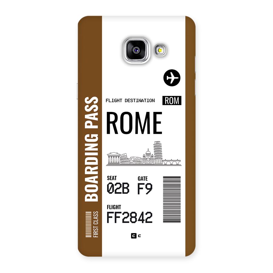 Rome Boarding Pass Back Case for Galaxy A5 (2016)