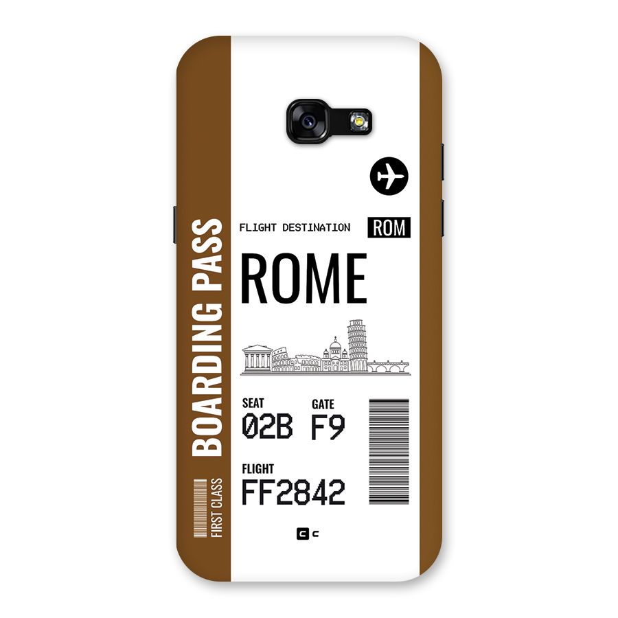 Rome Boarding Pass Back Case for Galaxy A5 2017