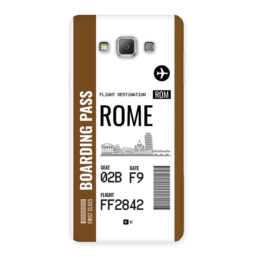 Rome Boarding Pass Back Case for Galaxy A7
