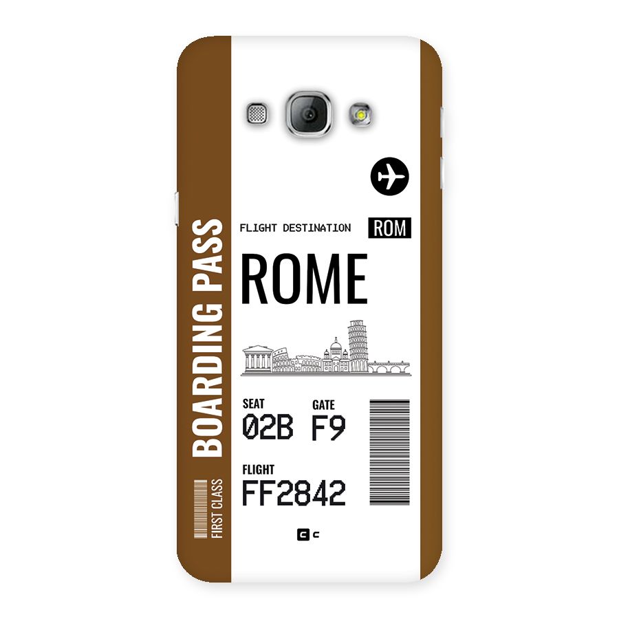 Rome Boarding Pass Back Case for Galaxy A8