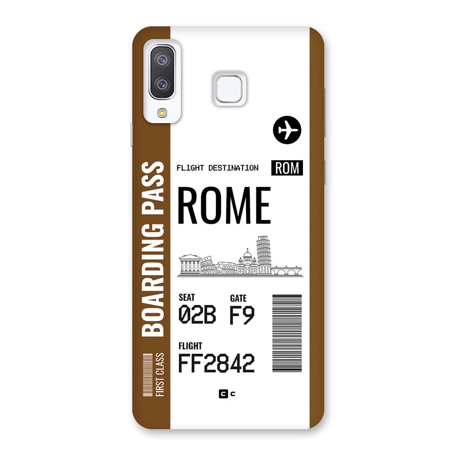 Rome Boarding Pass Back Case for Galaxy A8 Star