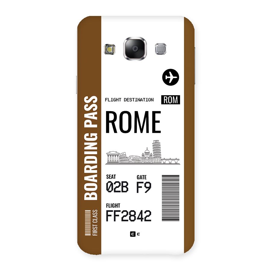 Rome Boarding Pass Back Case for Galaxy E5