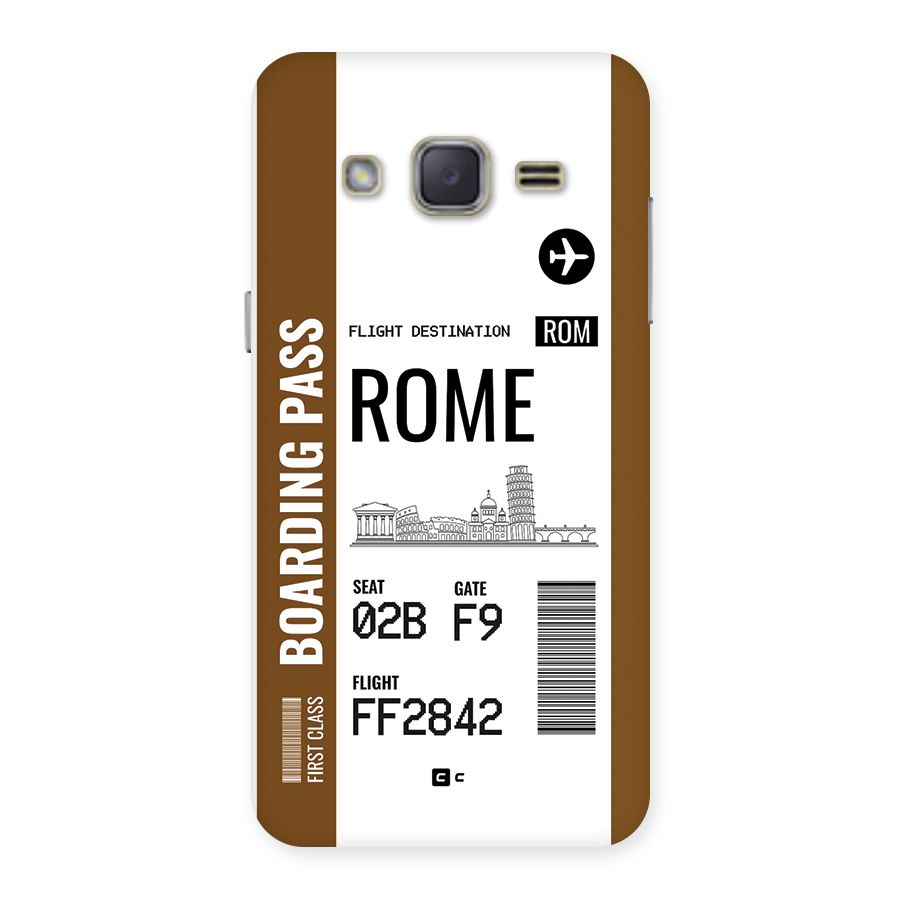 Rome Boarding Pass Back Case for Galaxy J2