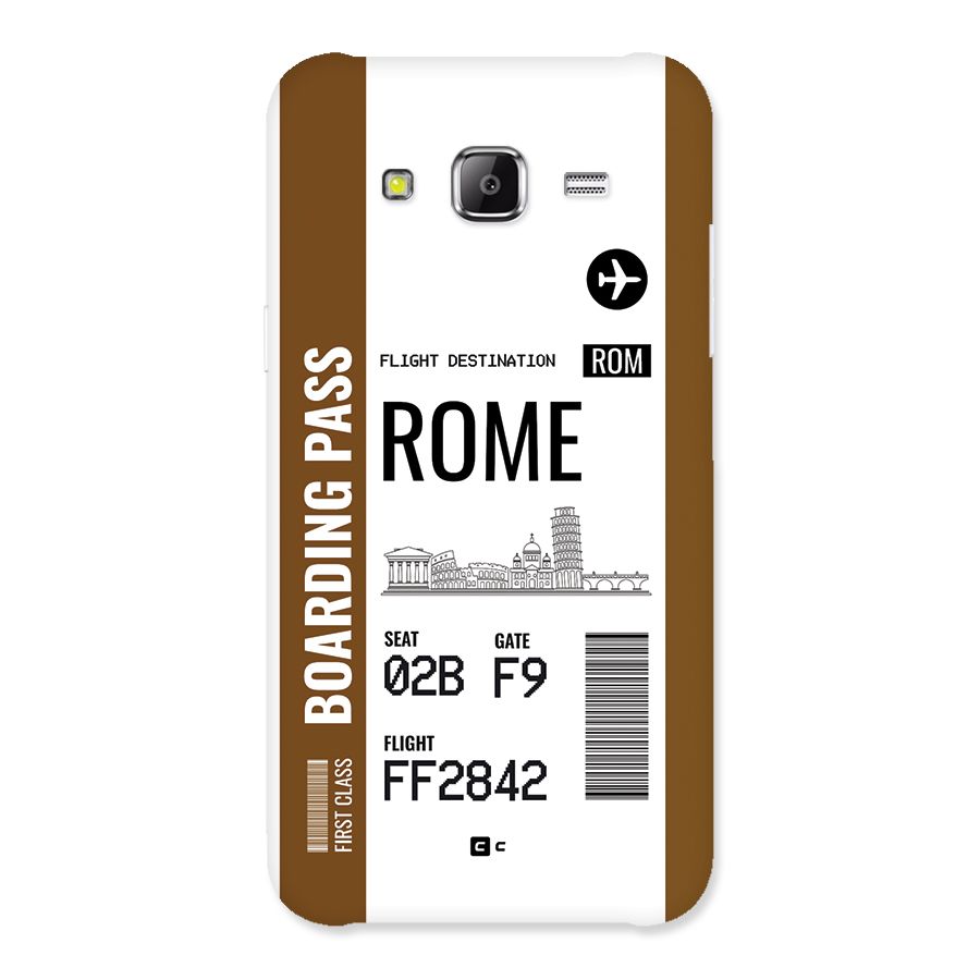 Rome Boarding Pass Back Case for Galaxy J2 Prime
