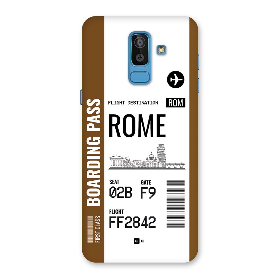 Rome Boarding Pass Back Case for Galaxy J8