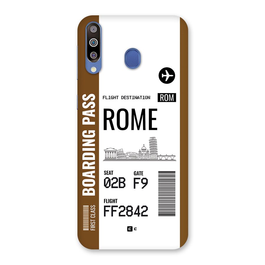 Rome Boarding Pass Back Case for Galaxy M30