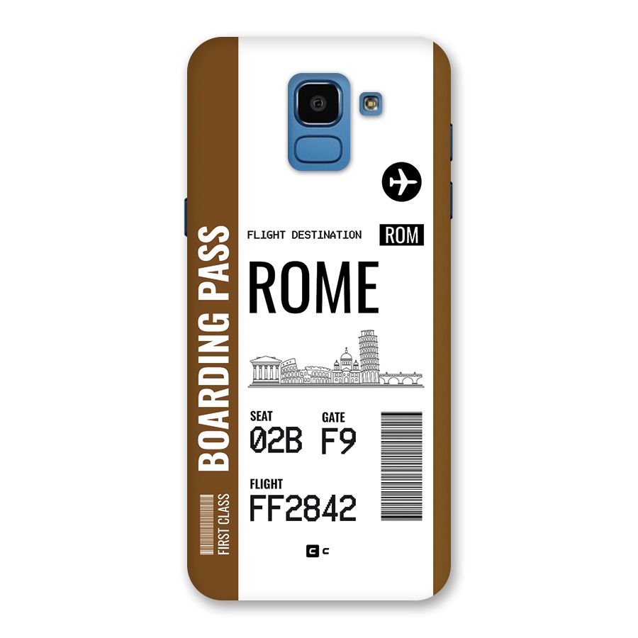 Rome Boarding Pass Back Case for Galaxy On6
