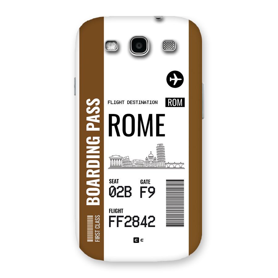 Rome Boarding Pass Back Case for Galaxy S3 Neo